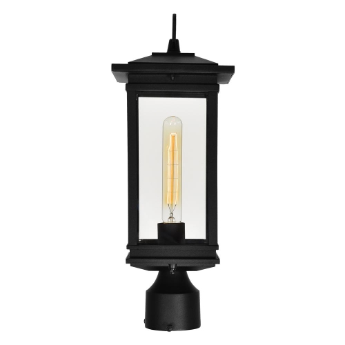 Oakwood 1 Light Outdoor Black Lantern Head