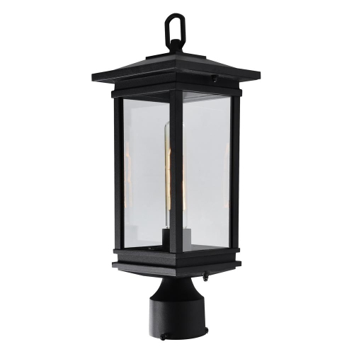 Oakwood 1 Light Outdoor Black Lantern Head