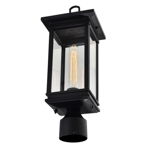 Oakwood 1 Light Outdoor Black Lantern Head