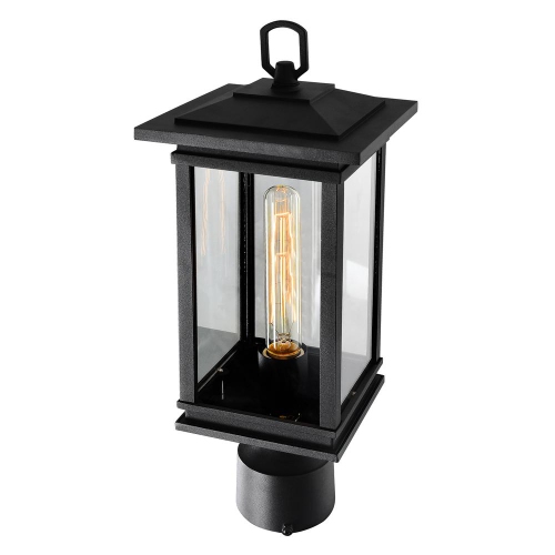 Oakwood 1 Light Outdoor Black Lantern Head
