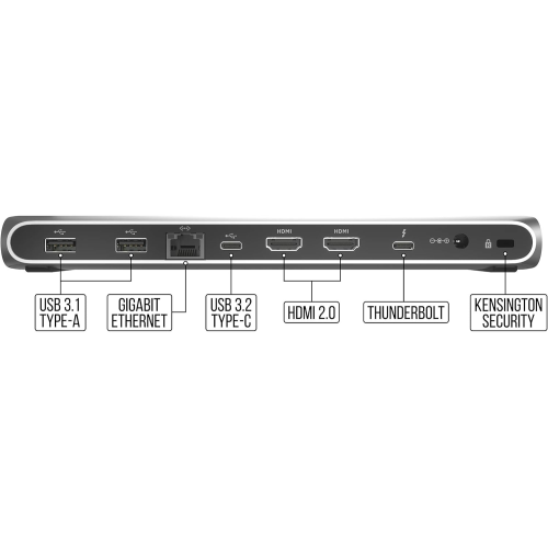 Refurbished - Corsair TBT100 Thunderbolt 3 Docking Station - CU-9000001-NA