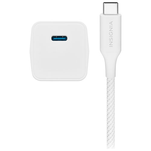 Insignia 20W USB-C Wall Charger Kit - White - Only at Best Buy