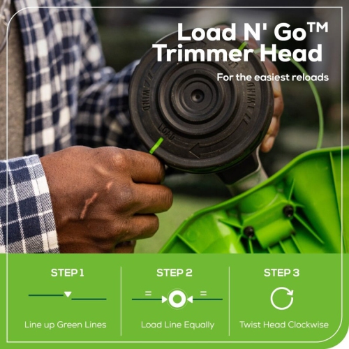 Greenworks 80V 16” Top Mount Attachment Capable Brushless String Trimmer, 2.5Ah Battery and Charger Included