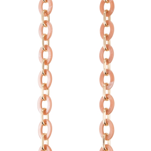 Artikl Acrylic Chain Crossbody Phone Strap - Pink & Gold