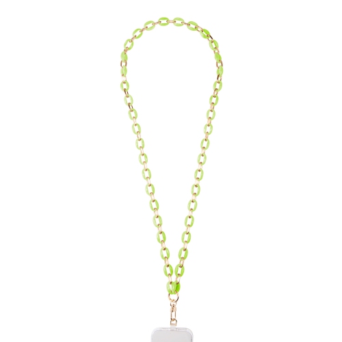 Artikl Acrylic Chain Crossbody Phone Strap - Neon Green & Gold
