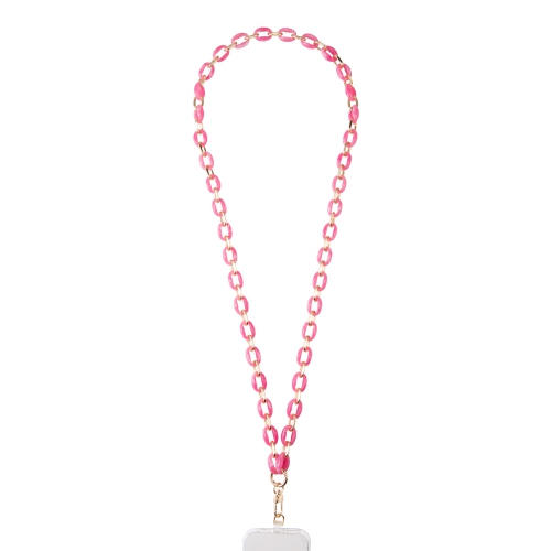 Artikl Acrylic Chain Crossbody Phone Strap - Neon Pink & Gold