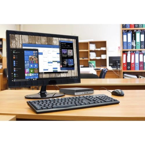 HP EliteDesk G4 Mini Desktop - AMD Ryzen 5 PRO 2400GE, 16GB Memory, 256GB SSD, Win 11 + Radeon RX Vega 11 by HP - Refurbished condition - Image 2