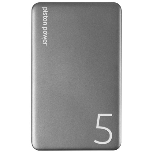 LOGiiX Piston Power 5000 mAh USB-C Power Bank - Graphite Grey