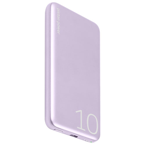 LOGiiX Piston Power 10000 mAh USB-C Power Bank - Lavender