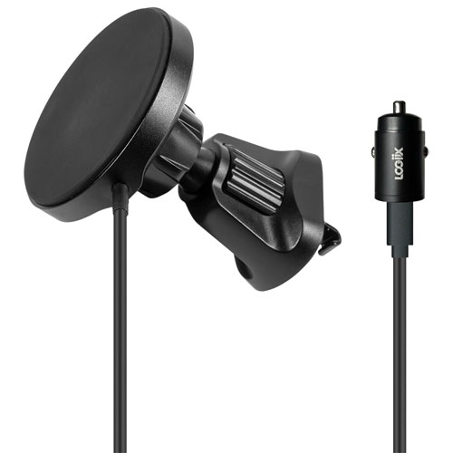 LOGiiX Vent Mount Qi2 Car Charger - Black