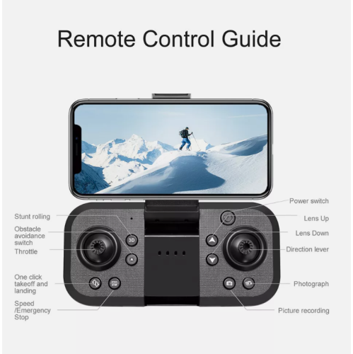 Quadricoptère téléguidé pliable Maxxus avec Wi-Fi 5G, caméra HD 4K, angle réglable et GPS FPVCompact et portatif avec bras pliable, le rendant facile