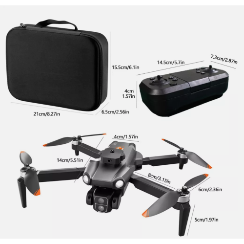 Quadricoptère téléguidé pliable Maxxus avec Wi-Fi 5G, caméra HD 4K, angle réglable et GPS FPVCompact et portatif avec bras pliable, le rendant facile