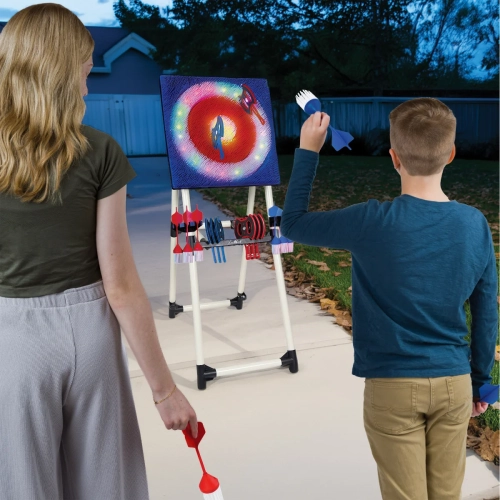 Eastpoint Light-Up Axe Throw Set with Throwing Darts