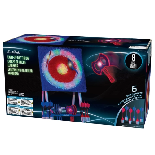 Eastpoint Light-Up Axe Throw Set with Throwing Darts