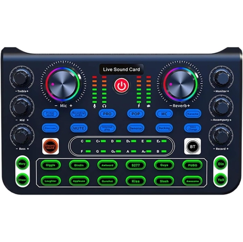 DJ Audio Mixer X60 Sound Card English Version Professional Sound Cards Audio Mixer For Broadcast KTV Singing Live Sound Mixers