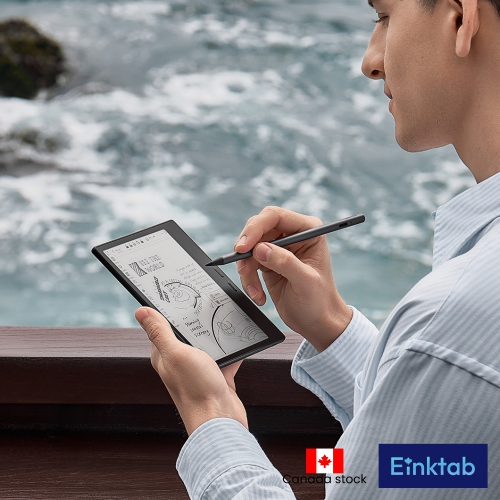 BOOX Go 7 + stylet InkSense + étui magnétique beige avec porte-stylo