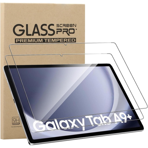 Tempered Glass Screen Protector for Samsung Galaxy Tab A9+/Galaxy Tab A9 Plus 11inch 2023, 2 Pack 9H Hardness