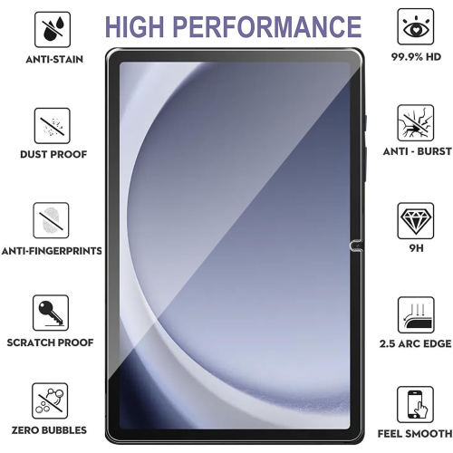 Tempered Glass Screen Protector for Samsung Galaxy Tab A9+/Galaxy Tab A9 Plus 11inch 2023, 2 Pack 9H Hardness