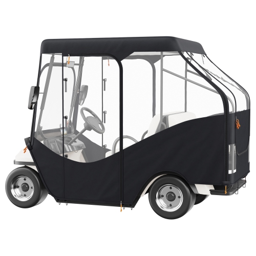 VEVOR Golf Cart Enclosure, 420D Polyester Driving Enclosure with 4-Sided Transparent Windows,4 Passenger Club Car Covers Universal Fits for Most