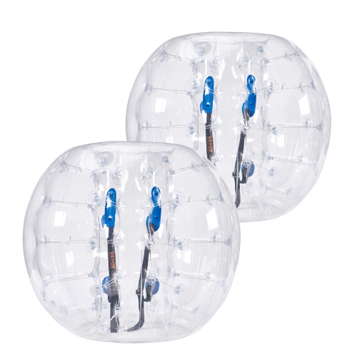 VEVOR 2-Pack Inflatable Bumper Balls , 4FT/1.2M Body Sumo Zorb Balls for Teen & Adult, 0.8mm Thick PVC Human Hamster Bubble Balls for Outdoor Team