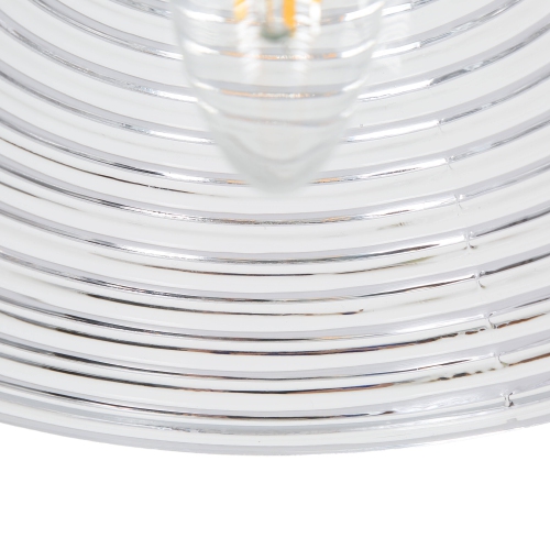 Modern Kitchen Island Pendant Light 1-Light Black & Gold Pendant Light with Water-Rippled Glass Shade