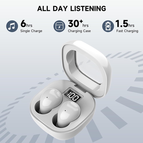 Mini Wireless Bluetooth Headphones,Invisible In-Ear Sleeping Earbuds,Mini Sleep Earphones for Side Sleepers