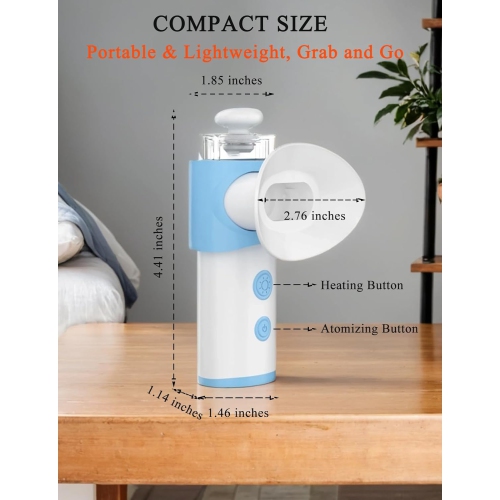 Eye Steamer for Dry Eye,Portable Heated USB Nano Eye Mist Sprayer with Warm Compress for Dry Eyes & Stye Relief,Rechargeable Eye Drop Steamer for