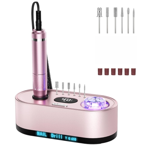 Electric Nail Drill 40000RPM Electric Nail File Kit File Nail Drill Machine with LCD Display for Acrylic Gel Nail,Manicure Pedicure Polishing Nail