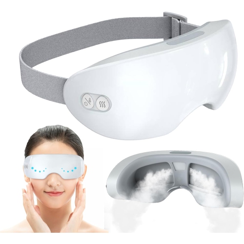 Steam Therapy Eye Mask,2 Levels Adjustable Eye Steamer for Dry Eye,Smart Hot & Cold Steam Eyes Mask for Dark Circles Puffiness Relaxation