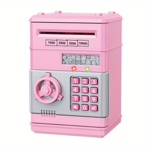 Electronic ATM Piggy Bank, Automatic Rolling Money Box, Birthday Holiday Gift for Boys and Girls