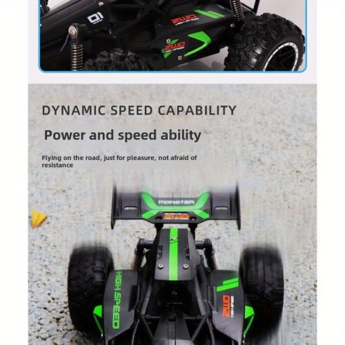Remote Control Off-Road Car, Entry-Level High-Speed Car, Rechargeable RC Remote Control Toy Car, Gift for Boys and Girls