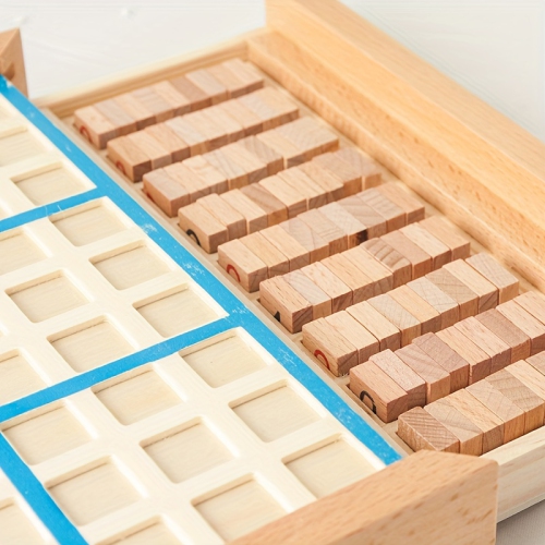 Wooden Sudoku Nine-Square Game Chess, Primary School Students Logical Thinking Puzzle Board Game Toy Chess