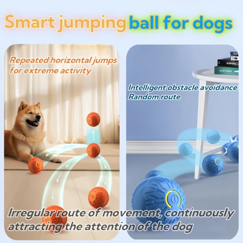 Interactive Dog Toys Dog Balls,Durable Motion Activated Automatic Rolling Ball Toys for Small Medium Dogs(2PCS)