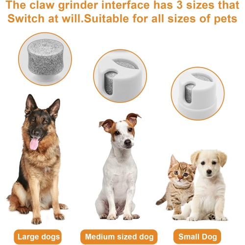 4-in-1 Dog Grooming Kit,Rechargeable Dog Hair Clipper with LED Display,Low Noise Electric Dog Paw Trimmer & Nail Grinder,Cordless Pet Shaver for Cats