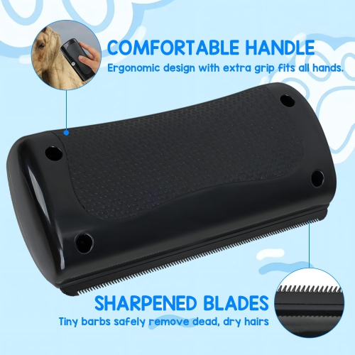 1PCS Deshedding Brush,Grooming Brush for Pets,Mini Deshedding Brush for Cats Dogs Rabbits Horses