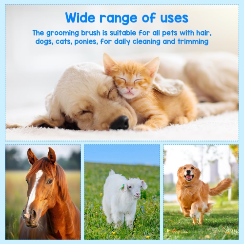 1PCS Deshedding Brush,Grooming Brush for Pets,Mini Deshedding Brush for Cats Dogs Rabbits Horses