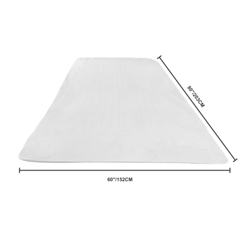 VEVOR 60 x 80 in Heated Mattress Pad,Queen Electric Bed Warmer with 1-5 Heat Settings Control, 10-Hour Auto Shut Off,Breathable Coral Fleece Heating