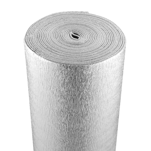 VEVOR  3.2 MM 24 In X 25 Ft Double Reflective Insulation Roll, Foam Core Radiant Barrier, Double-Sided Aluminum Foil Epe Foam Heat Reflective Shield