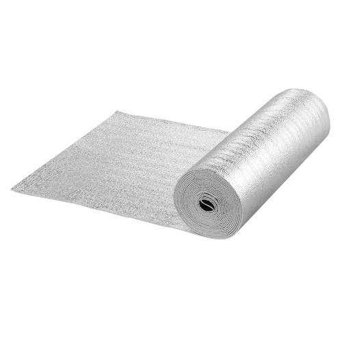 VEVOR 3.2 mm 24 in x 25 ft Double Reflective Insulation Roll, Foam Core Radiant Barrier, Double-Sided Aluminum Foil EPE Foam Heat Reflective Shield,