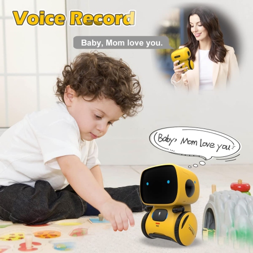 Robot commandé par la voix , Robotique éducative STIM , Danse , Chanson , Parler, Touch Sense,Jouets-cadeaux de Noël pour enfants de 3 4 5 6 7 ans