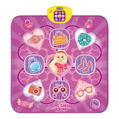 Tapis de danse Jouets pour filles de 3 ans et plus, Jouets pour enfants , Tapis musical dansant avec lumières LED, Jouets d'anniversaire pour filles