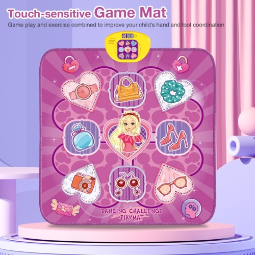 Tapis de danse Jouets pour filles de 3 ans et plus, Jouets pour enfants , Tapis musical dansant avec lumières LED, Jouets d'anniversaire pour filles