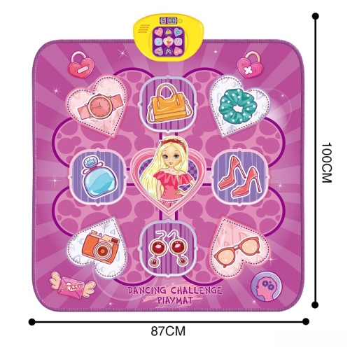 Tapis de danse Jouets pour filles de 3 ans et plus, Jouets pour enfants , Tapis musical dansant avec lumières LED, Jouets d'anniversaire pour filles
