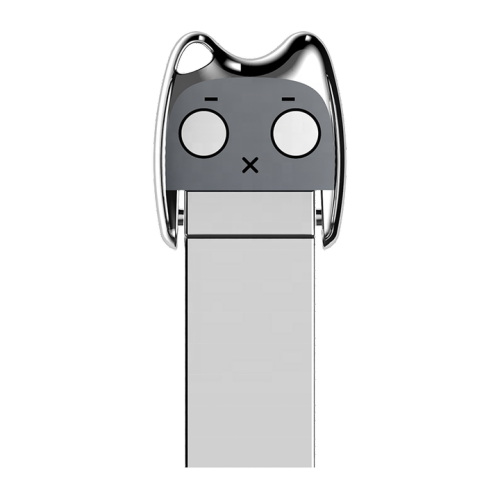 Dazed mobile computer USB flash drive, high-speed 3.0 interface, personalized creative gift USB flash drive, cute cartoon metal USB flash drive, 128GB