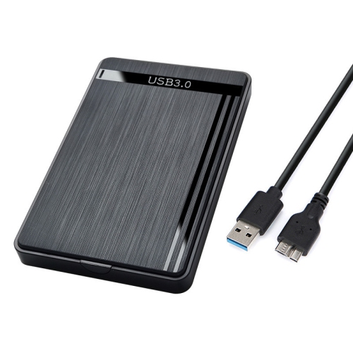 Boîtier de disque dur mobile 2,5 pouces port série ordinateur disque SSD SSD mécanique noir USB 3,0 brossé boîtier de disque dur
