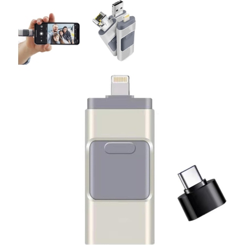 Clé USB 3,0 de type C multifonctionnelle pour Android/iPhone/ordinateurs Petit, durable, portatif, grande capacité de stockage