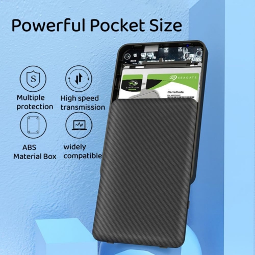 750 GB External Mobile Hard Drive - USB 3.0 2.5-inch Portable Hard Drive Ultra-thin External Hard Drive 5Gbps High Speed Hard Drive Suitable for