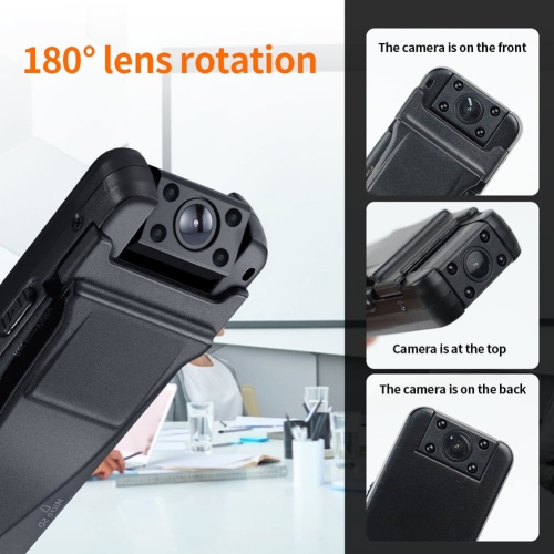 Mini Body Camera, 1080P Wearable Pocket Camera with Clip/Motion Detection, Micro Security Nanny Camera for Home and Office