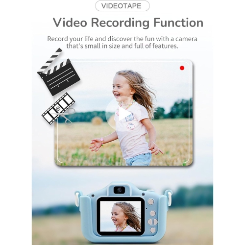 Kids Camera for Boys and Girls, 600MCA Children's Digital Video Camera, 2.0 Inch Eye Protection Screen, 40.0MP Video, Best for Christmas Birthday