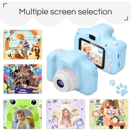 Kids Camera for Boys and Girls, 600MCA Children's Digital Video Camera, 2.0 Inch Eye Protection Screen, 40.0MP Video, Best for Christmas Birthday
